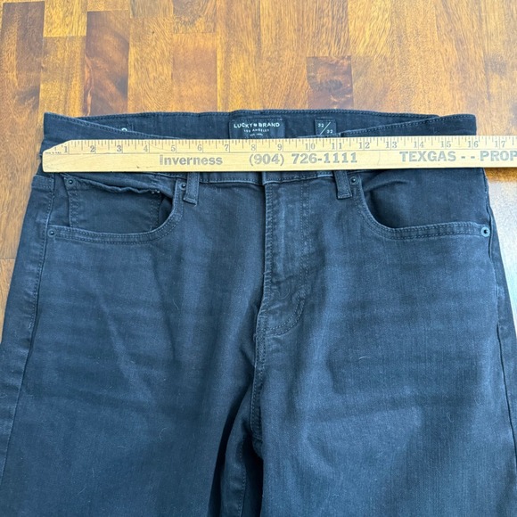 Lucky Brand Mens 412 Athletic Slim Jeans Black Wash Size 32x32 - Picture 8 of 9
